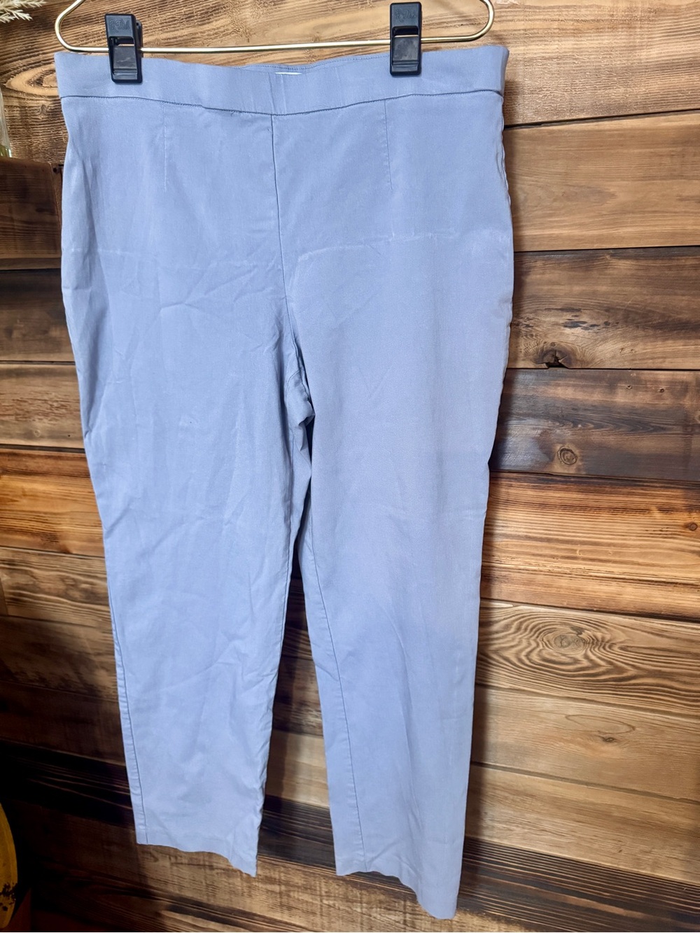 Dana Buchman Slim Ankle Pants in light grey - Women's Stretch Size XL 14/16